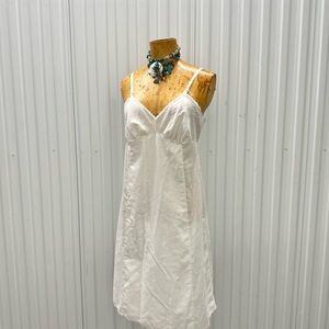 Vintage Jcpenny Elegant White Slip Dress